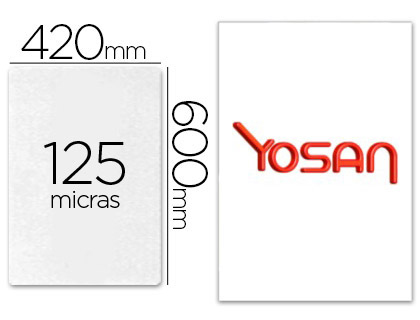 CJ100 fundas plastificar Yosan brillo A2 125µ